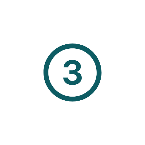 Pictogramme 3 entouré d'un cercle.