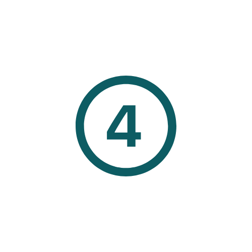 Pictogramme 4 entouré d'un cercle.
