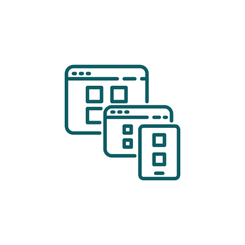 Illustration du mode responsive avec un ordinateur, une tablette et un smartphone.