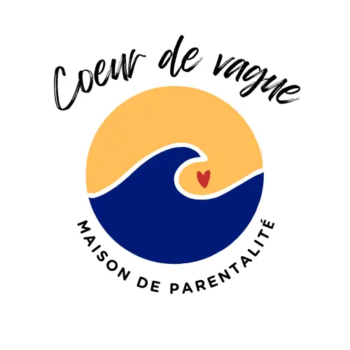 Logo de la maison de parentalité coeur de vague.